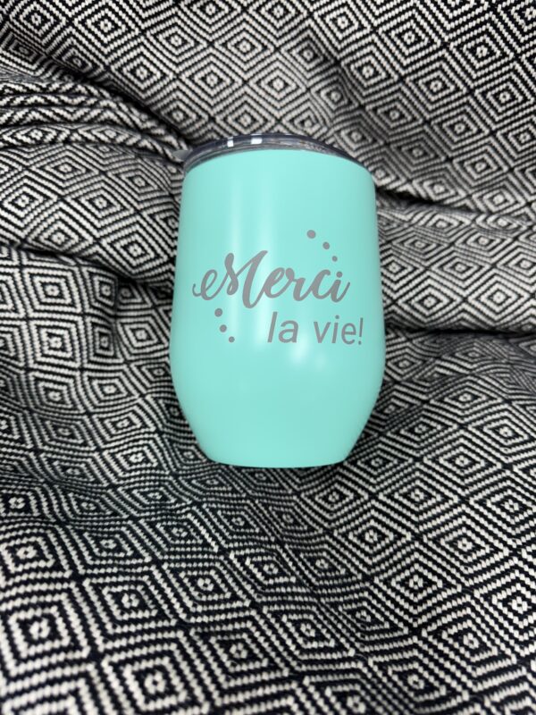 Verre « Merci la vie »