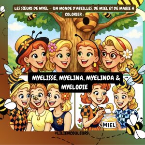 Les Sœurs de Myel — Un monde d’abeilles, de miel et de magie à colorier